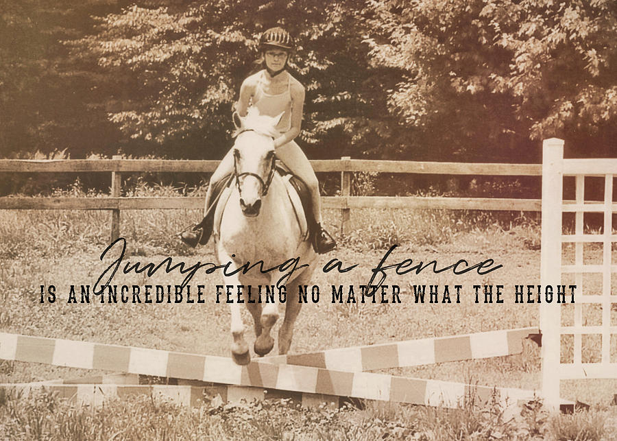 LEARNING TO FLY quote Photograph by Dressage Design