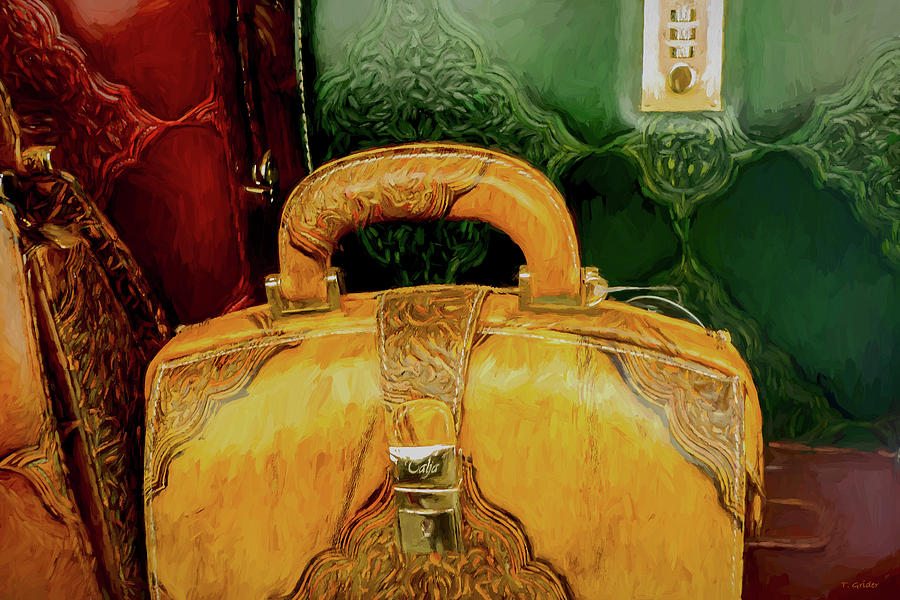 Vincent Van Gogh Photograph - Leather Bags in Florence by Tony Grider