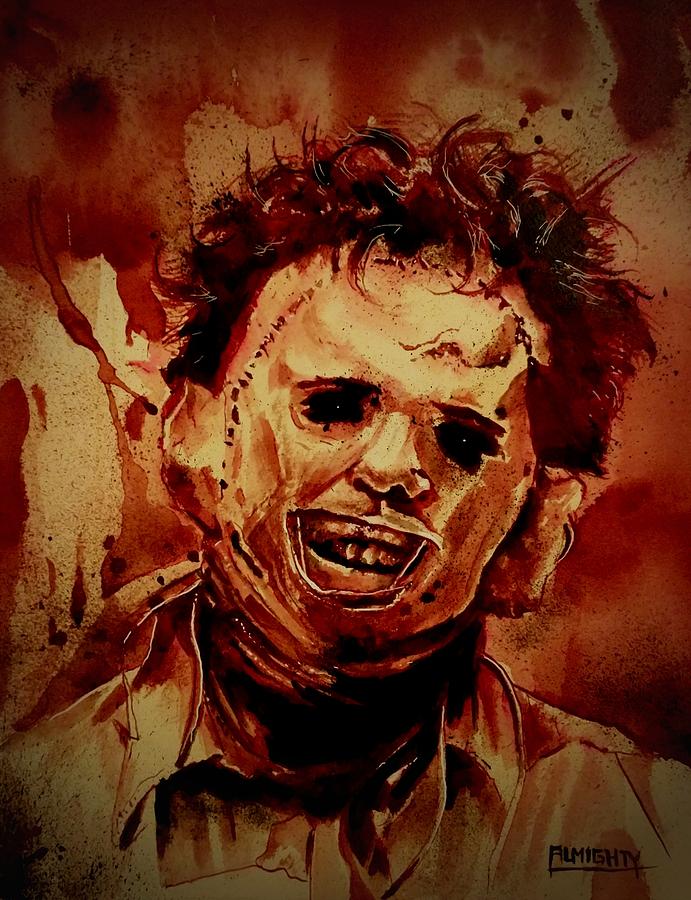 LEATHERFACE fresh blood Painting by Ryan Almighty