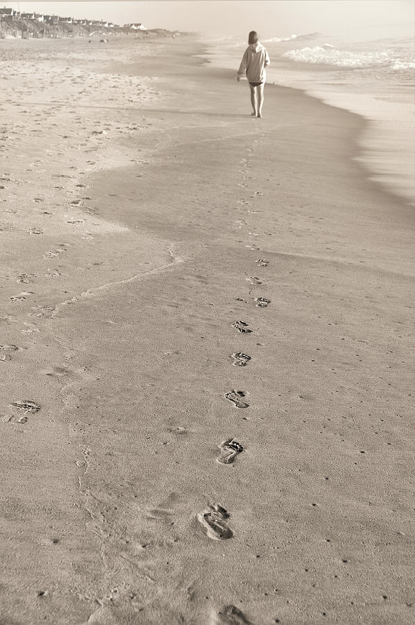 Beach Photograph - Leave Your Mark by JAMART Photography