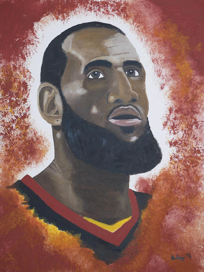 Lebron James Painting By Alex Biagi Fine Art America