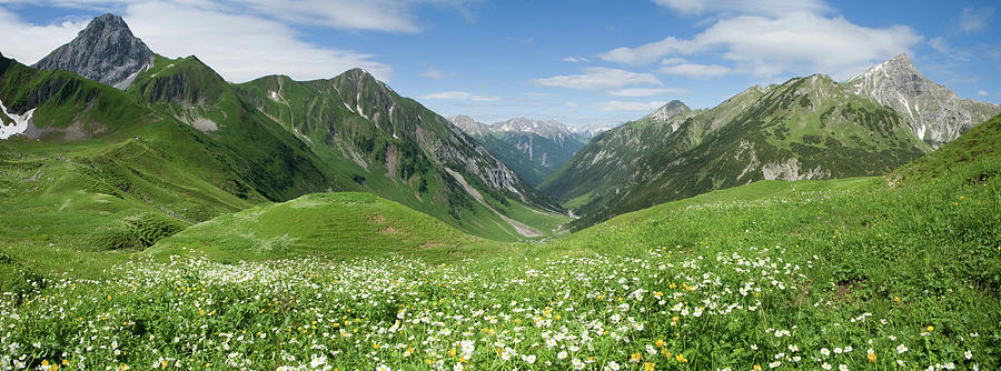 Lechtal Panorama Photograph by Wingmar