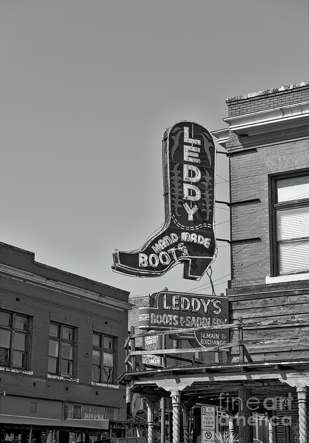 Leddy Boots at Fort Worth Stockyards Photograph by Bee Creek Photography - Tod and Cynthia