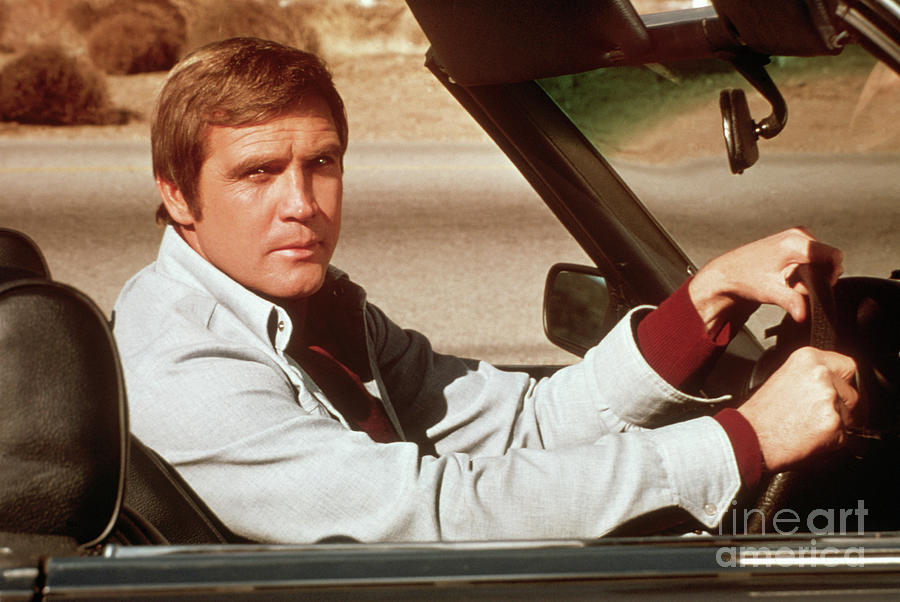 Lee Majors In Automobile Photograph by Bettmann