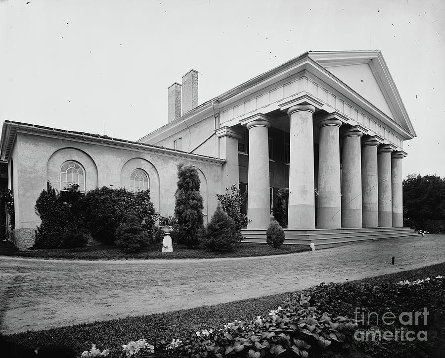 Lee Mansion - Exterior, 1860-80 (b/w Photo) Photograph by American ...