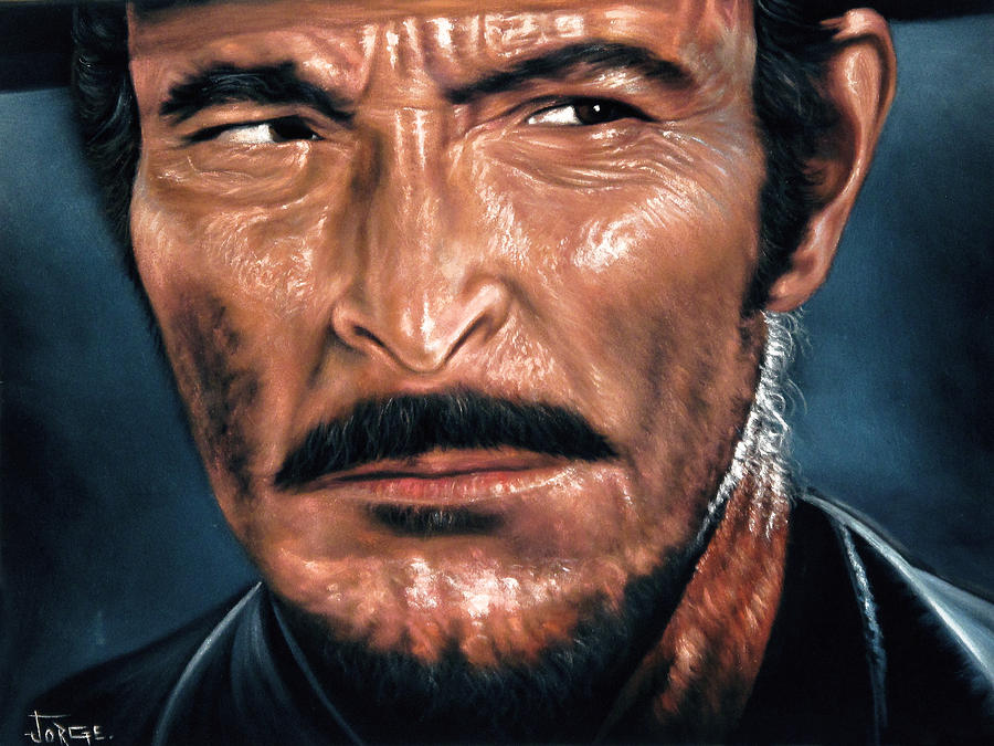 Lee Van Cleef Angel Eyes portrait from movie The Good, the Bad and the Ugly  j476 Painting by Jorge Torrones - Pixels