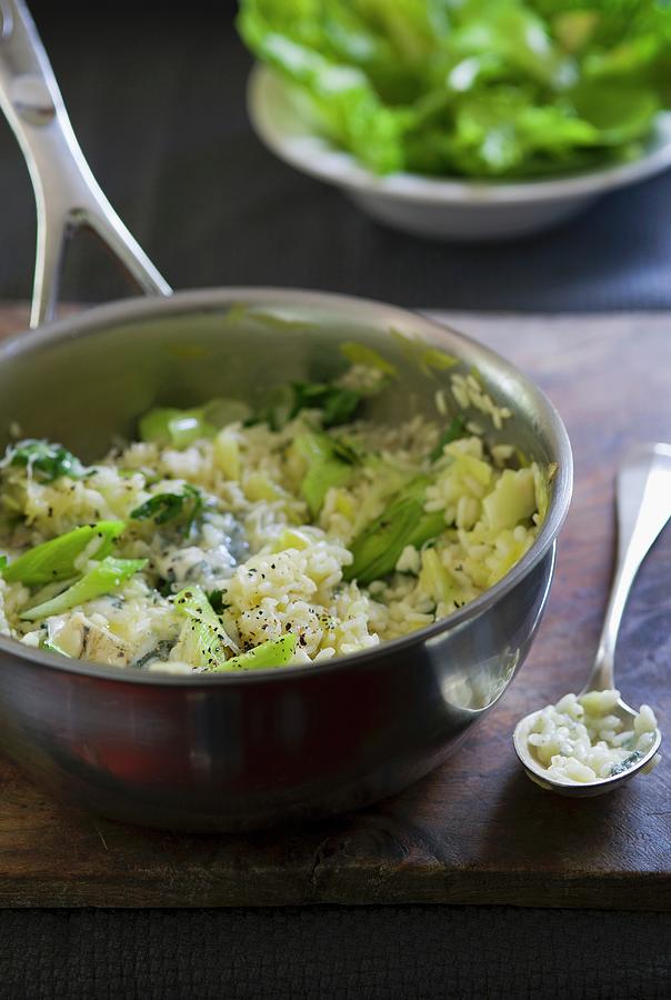 Leek And Blue Cheese Risotto Photograph by Tim Winter