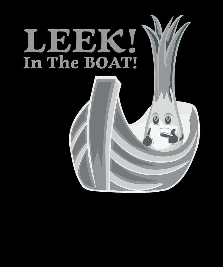 Leek In The Boat 1 Digital Art by Lin Watchorn