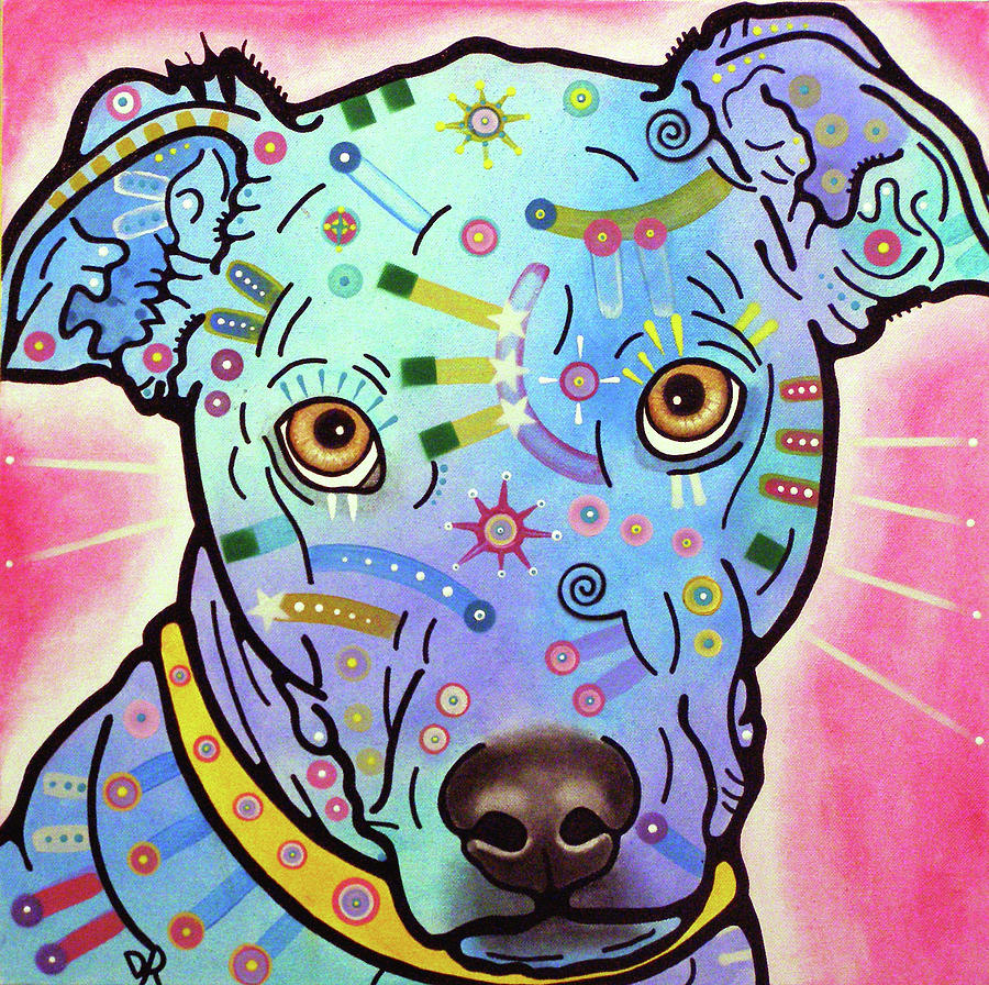 Dog Mixed Media - Leer by Dean Russo