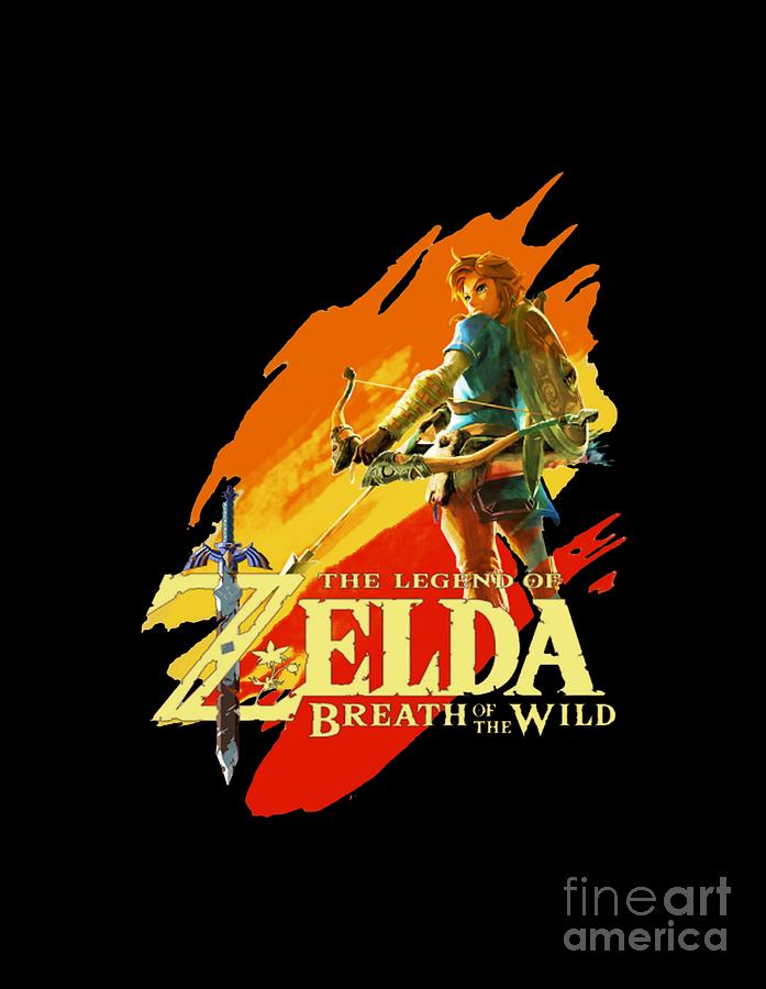 Cool Digital Art - Legend of Zelda - Breath of The Wild by Elsie A Heim