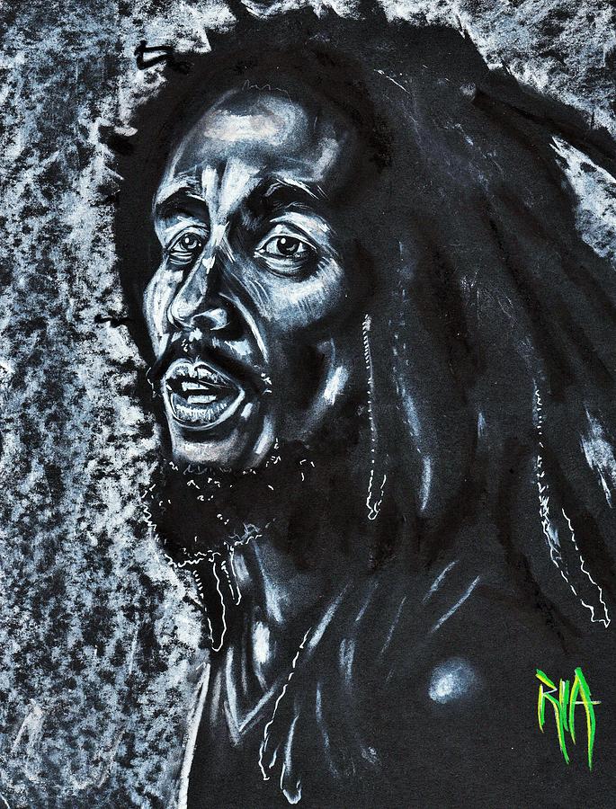 Bob Marley Glass Art - Legendary by Artist RiA