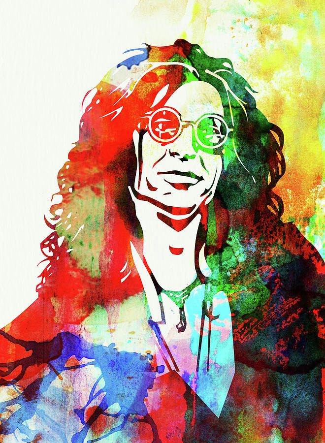 Legendary Howard Stern Watercolor I Mixed Media by Naxart Studio - Fine ...