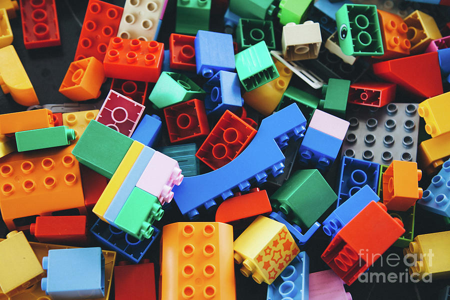 Lego Building Bricks And Blocks Photograph by Serts