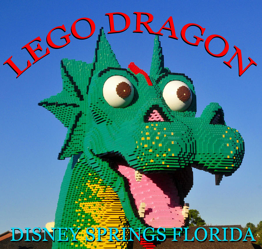 disney springs lego dragon