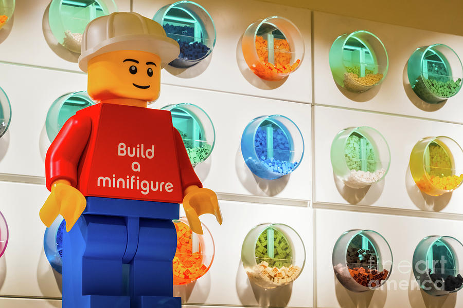 Lego Store background Photograph by Luca Lorenzelli