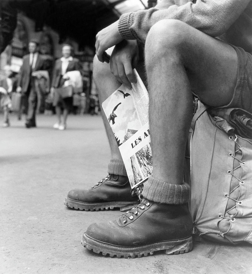 Legs Of A Scout Returning From Vacation Photograph by Keystone-france