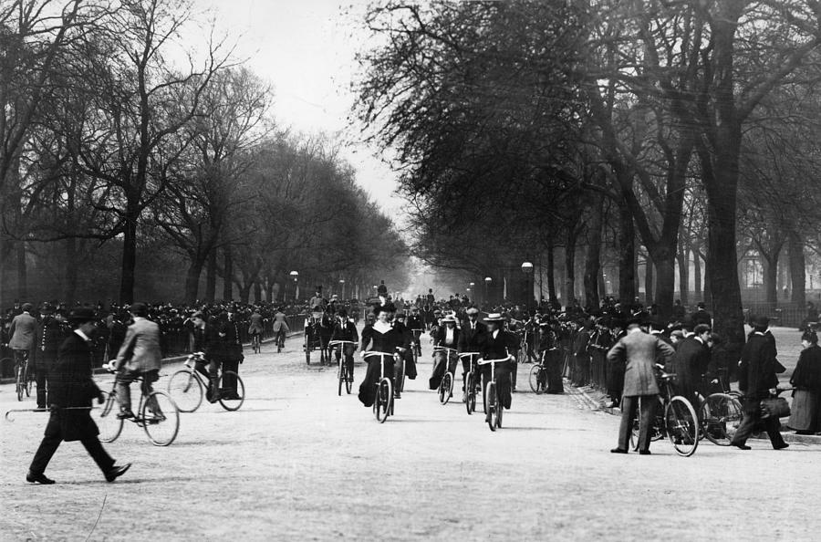 Leisure Cyclists Photograph by London Stereoscopic Company