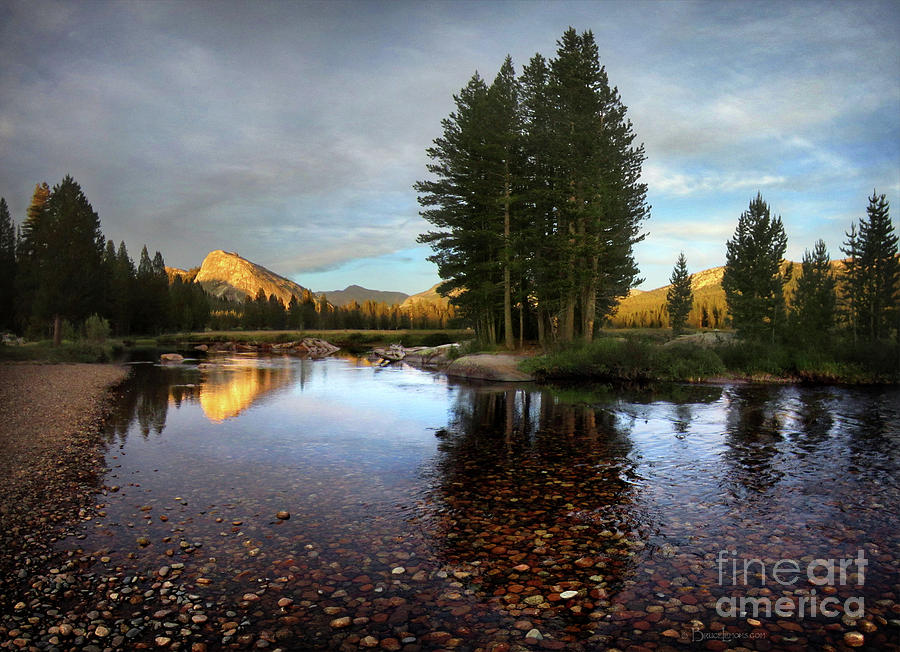 Lembert Dome Over The Tuolumne River And Meadows - Yosemite Photograph