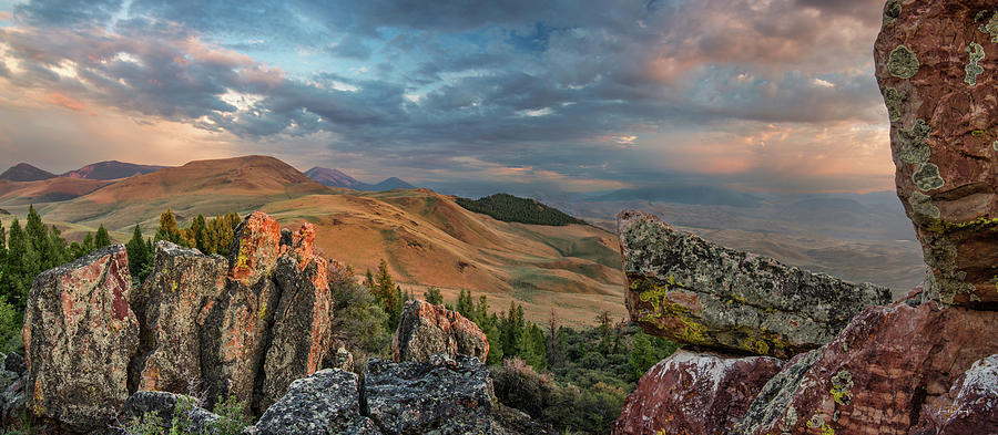 Lemhi Mountains Panoramic Photograph by Leland D Howard