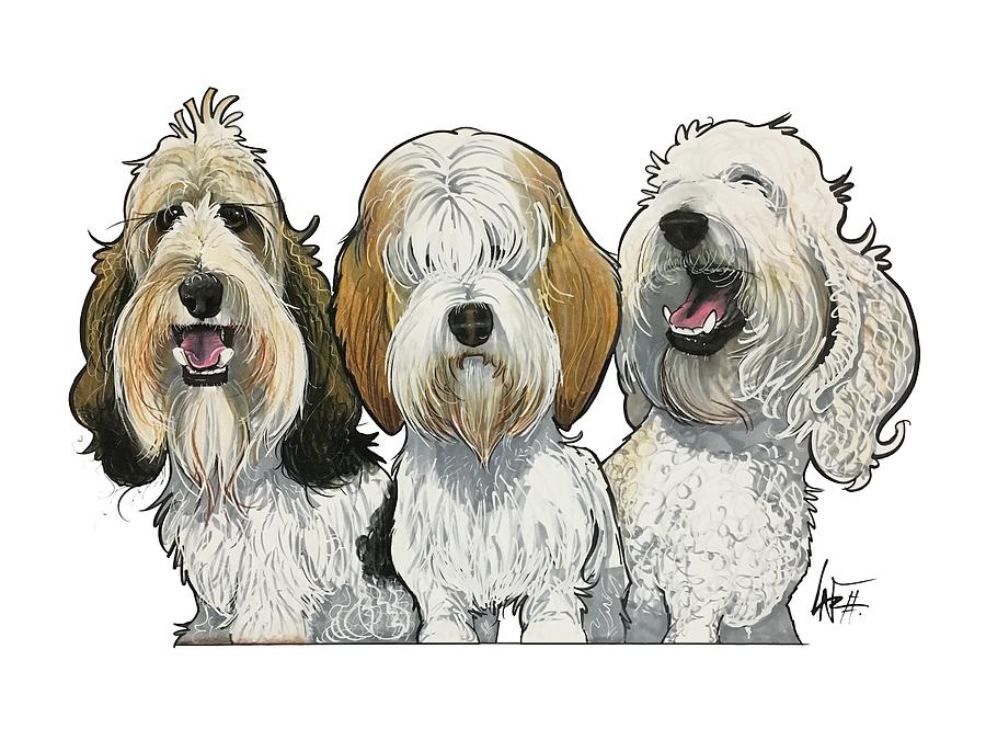 Lemke, 4284 Drawing by Canine Caricatures By John LaFree