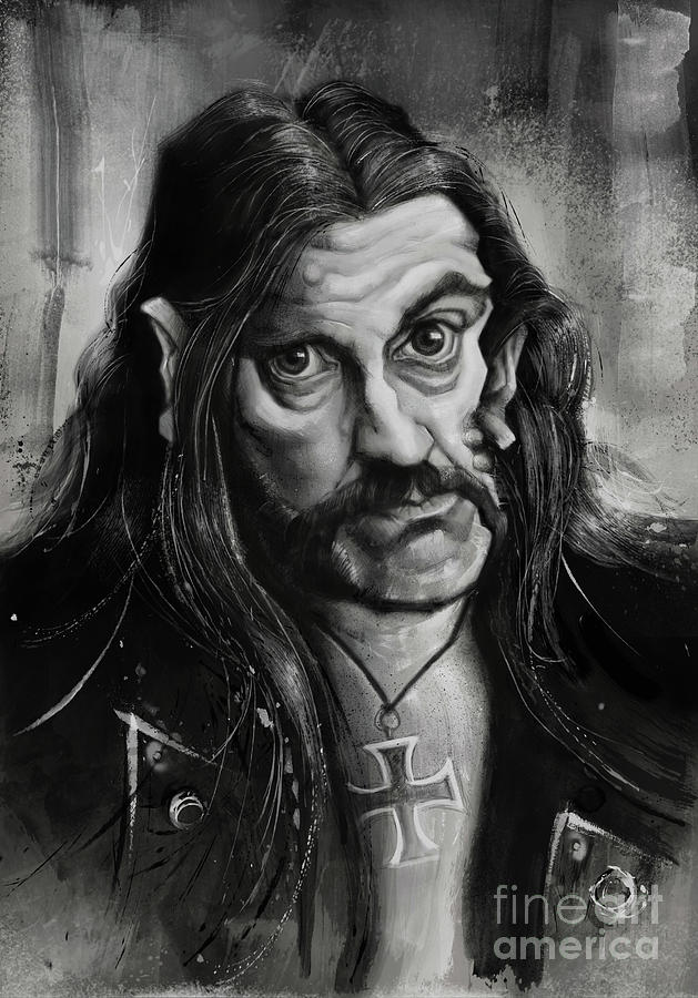 Lemmy Drawing by Andre Koekemoer - Pixels