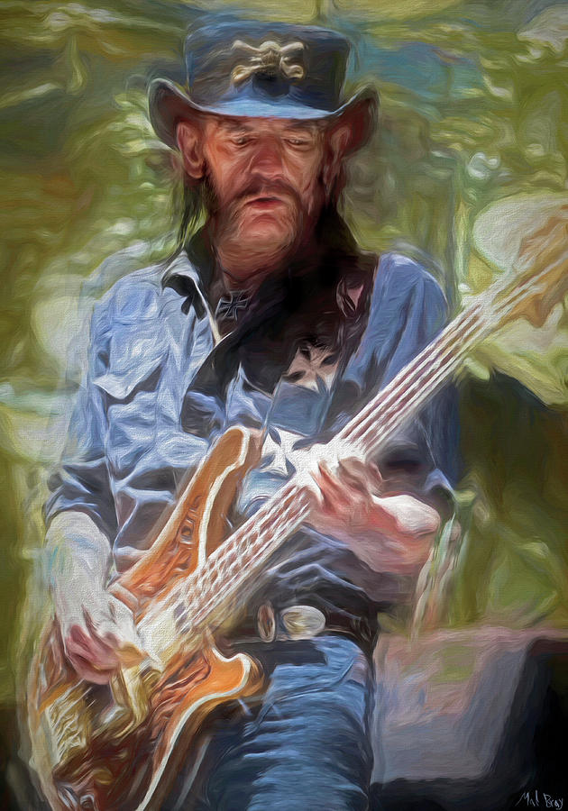 Lemmy Mixed Media by Mal Bray - Fine Art America