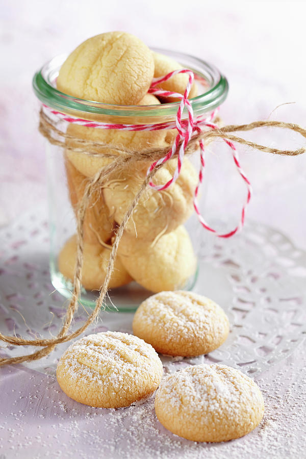 Lemon Biscuits In A Jar Photograph by Teubner Foodfoto