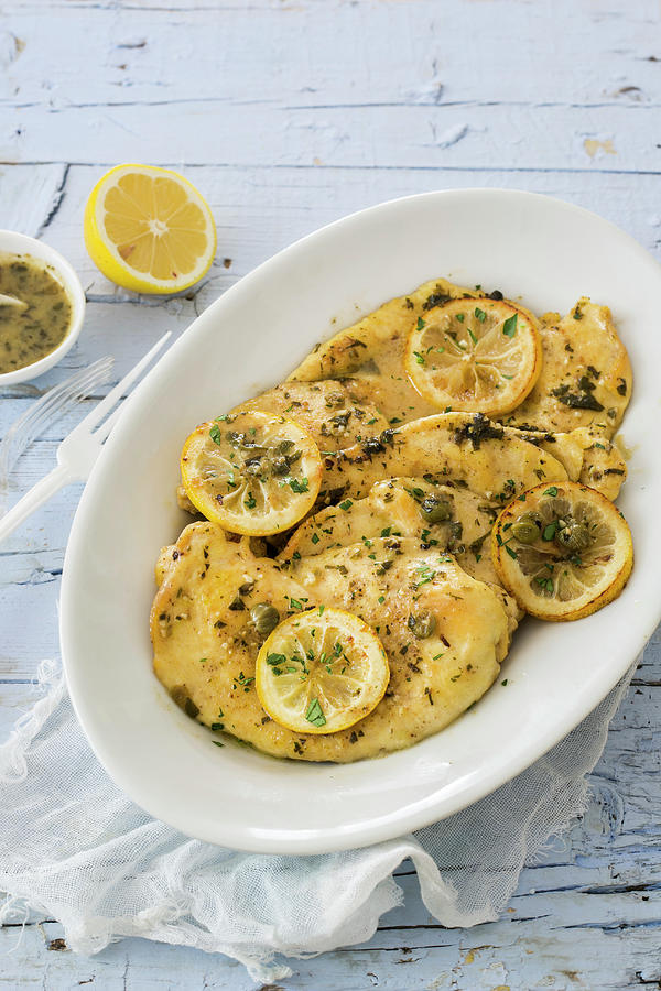 Lemon Chicken With Capers Photograph by Maricruz Avalos Flores