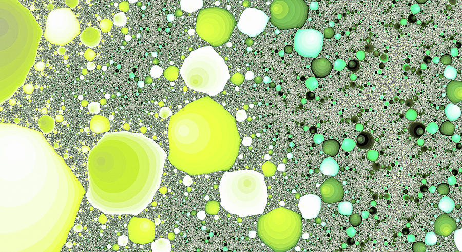 Lemon Peaks Abstract Art Image Digital Art by Don Northup