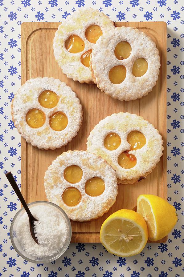 Lemon Rich Tea Biscuit Shortbreads Photograph by Jean-christophe Riou