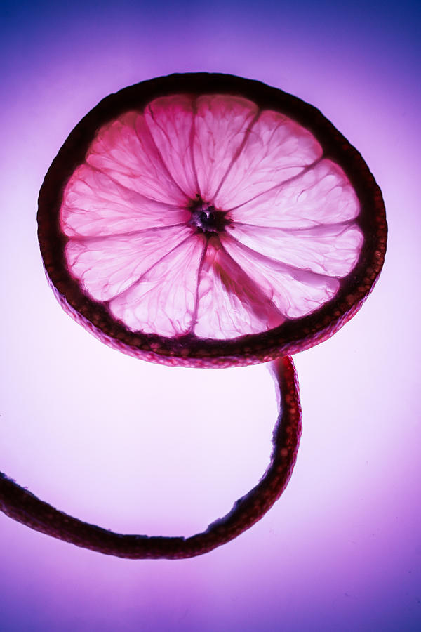 Still Life Photograph - Lemon Slice by zgr Kaan Sevindi