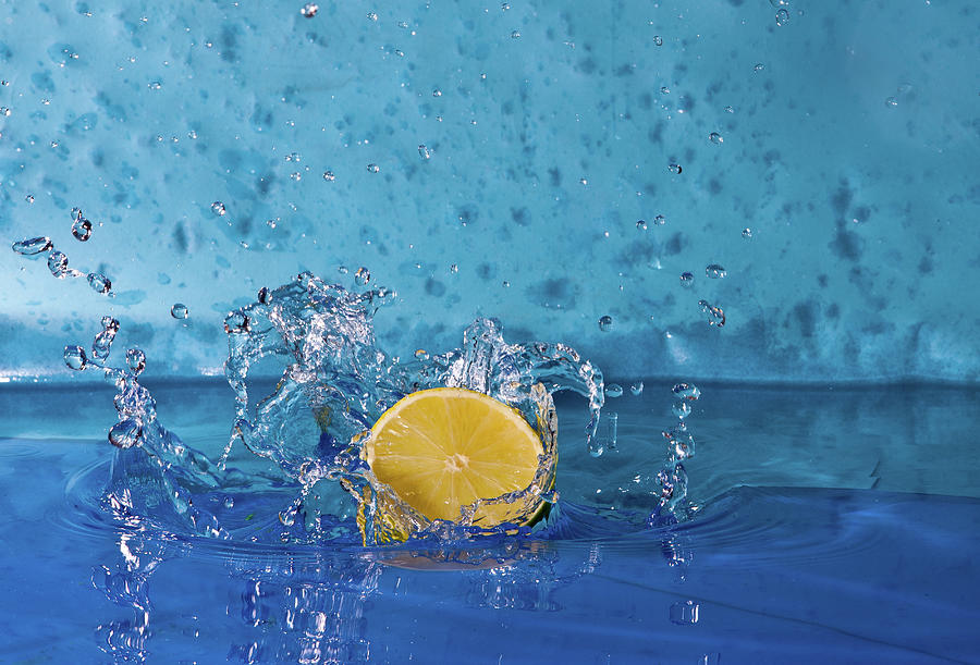 Lemon Splashing Into Water Digital Art by Diana Deak - Fine Art America