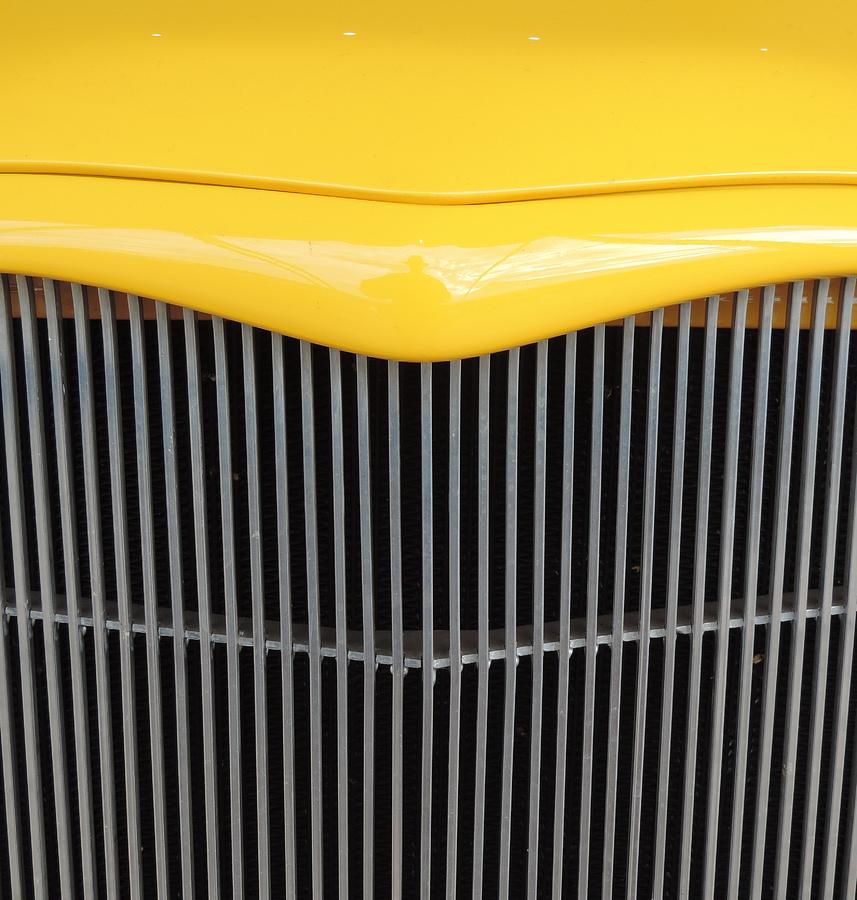Car Photograph - Lemon Yellow by Bill Tomsa