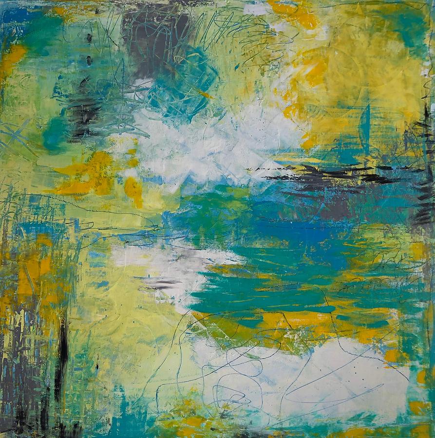 Lemonade and Blue Skies Painting by Monica Martin | Fine Art America