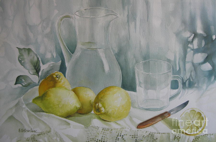 Lemonade Painting by Elena Oleniuc