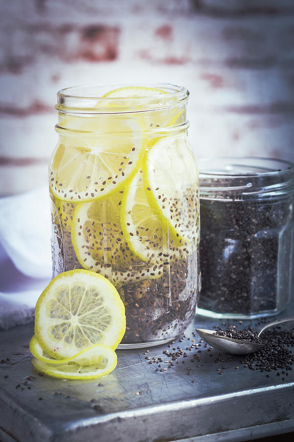 Lemonade With Chia Seeds Photograph by Eising Studio