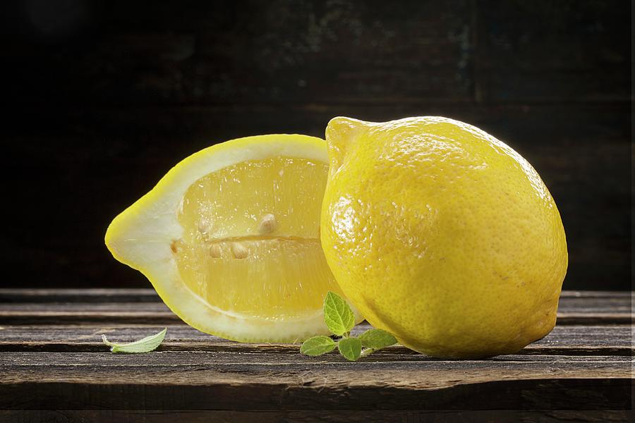 Lemons And Verbena Photograph by Christian Schuster