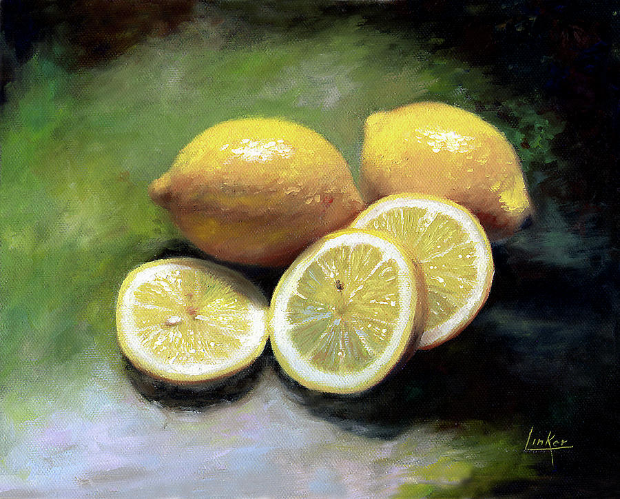 Lemons Painting by Thomas Linker