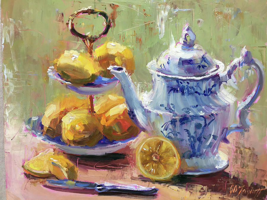 Impressionism Painting - Lemons Toute De Suit by Jennifer Stottle Taylor
