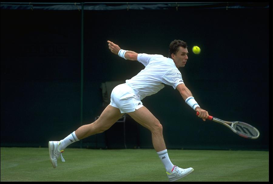 Lendl Czechoslovakia Wimbledon Photograph by Russell Cheyne