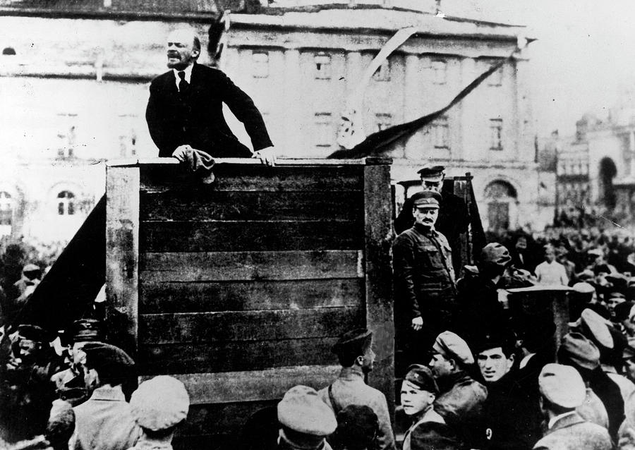 Lenin Speaks In Sverdlov Square Photograph by Time Life Pictures