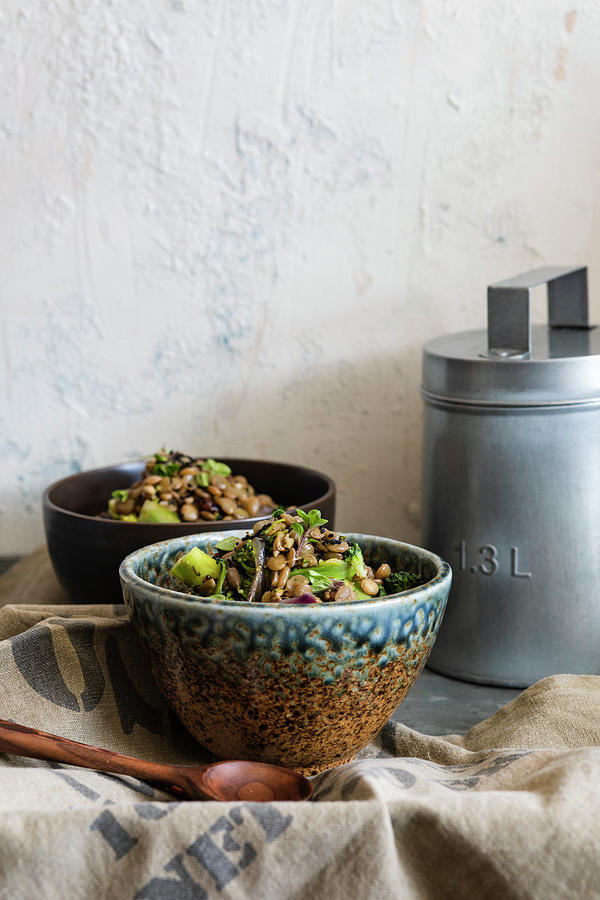 Lentil Salad Photograph by Lilia Jankowska