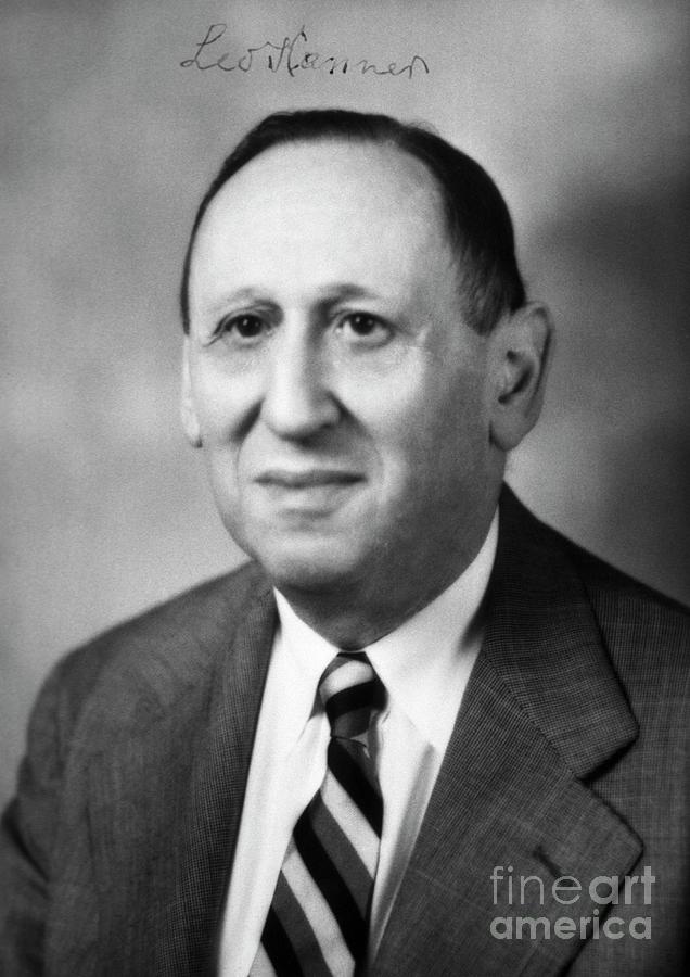 Leo Kanner Photograph by Us National Library Of Medicine/science Photo Library