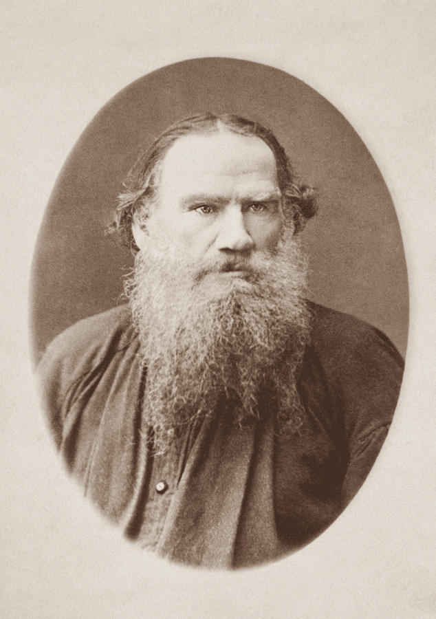 Leo Tolstoy Portrait - Circa 1883 Photograph by War Is Hell Store