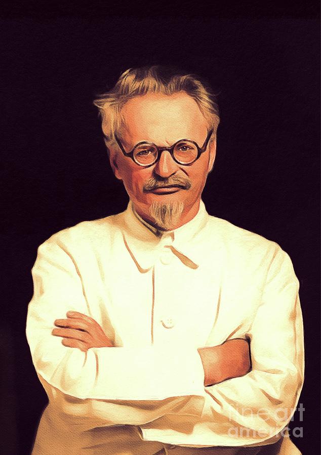 Leon Trotsky, Revolutionary Painting by Esoterica Art Agency