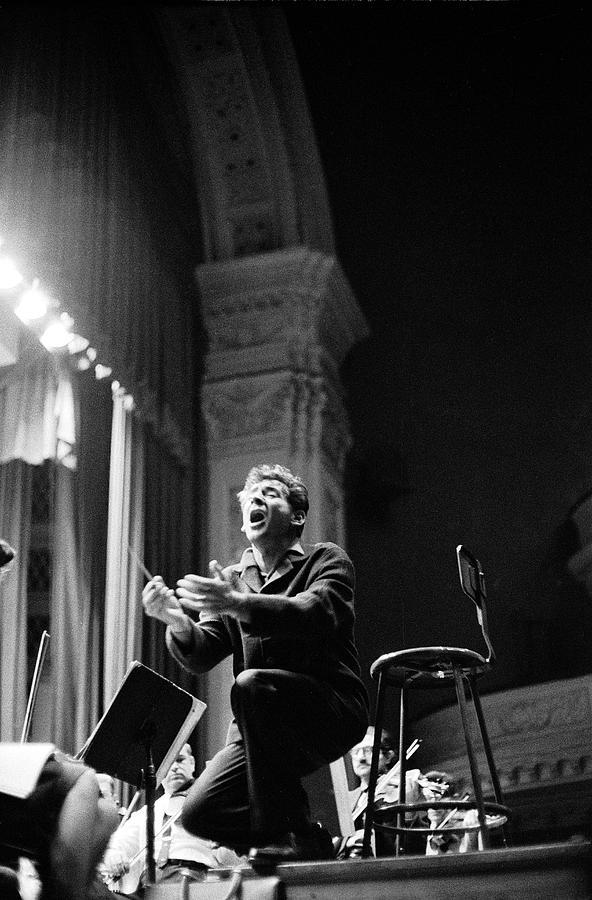 Leonard Bernstein Conducting Mahlers Photograph by Alfred Eisenstaedt Leonard Bernstein Conducting Mahlers Photograph by Alfred Eisenstaedt
