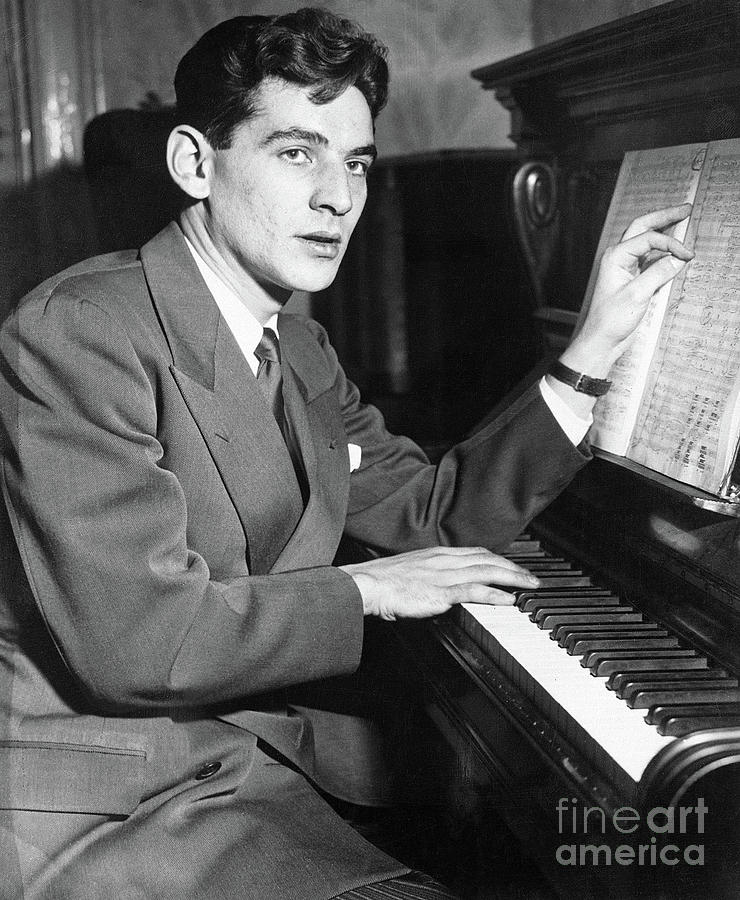 Leonard Bernstein Seated At Piano Photograph by Bettmann