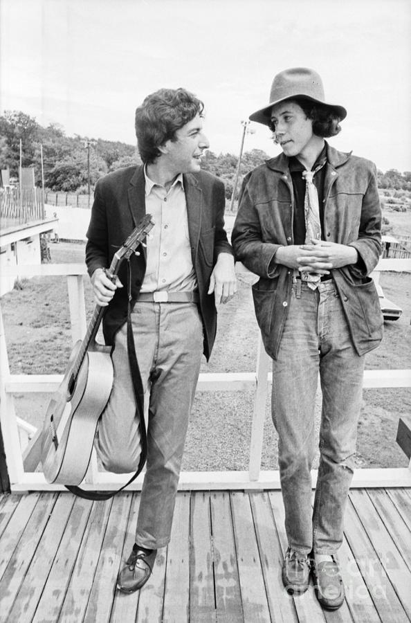Leonard Cohen And Arlo Guthrie Photograph by The Estate Of David Gahr
