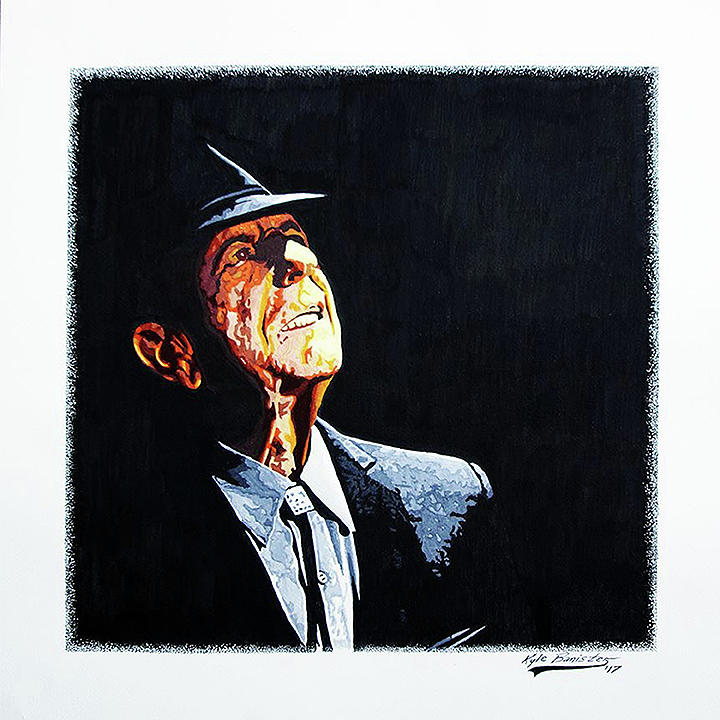 Leonard Cohen Drawing - Leonard Cohen by Kyle Banister