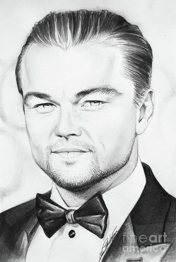 Leonardo DiCaprio Drawing by Lin Petershagen